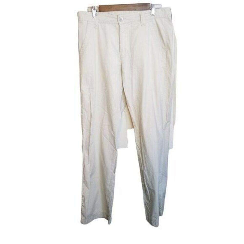 Mac Jeans Mens Size 32/32 Tan Solid Straight Leg Chino Pants